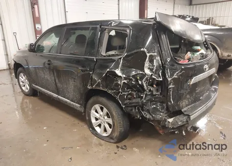 2012 Toyota Highlander Base V6 from USA, damaged, VIN 5TDBK3EH6CS100057